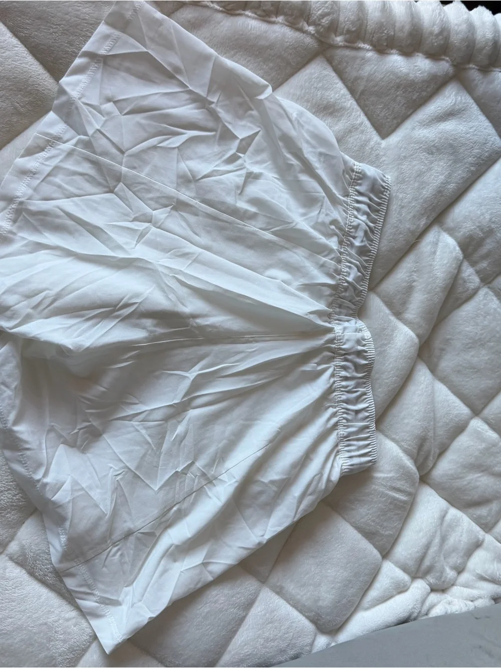 Nike White Women's Athletic Running Shorts with Drawstring